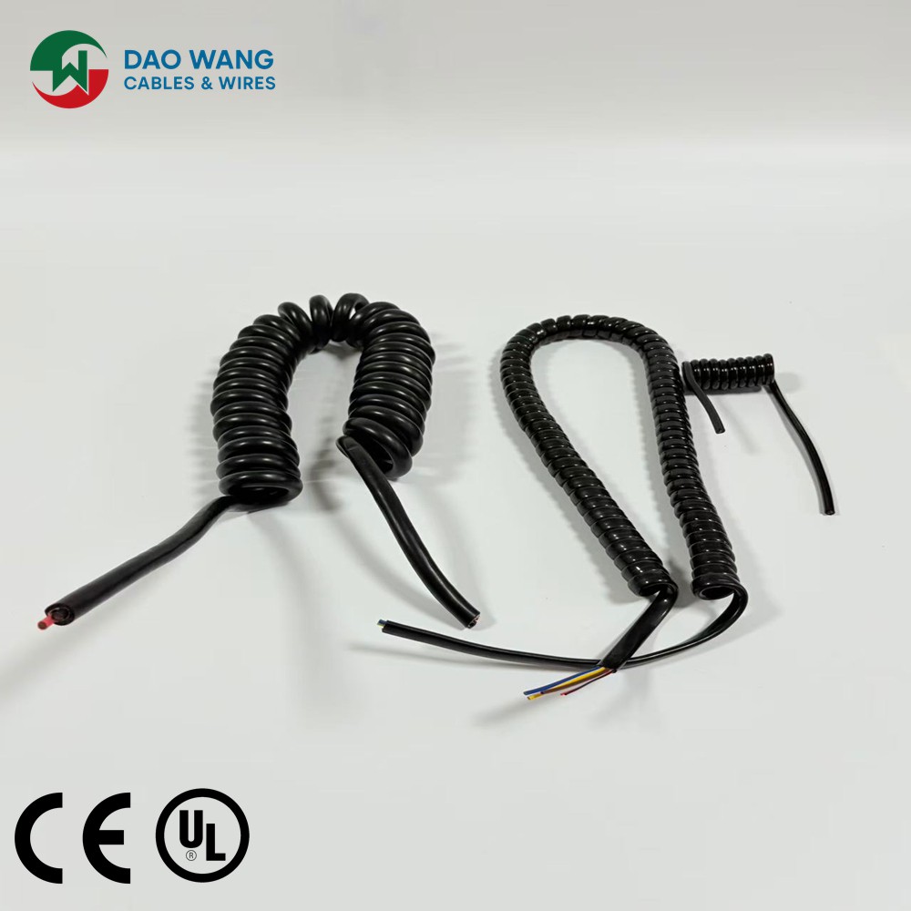 Coiled cable Coiled cable